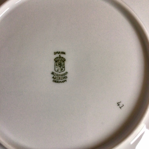 Vintage Bavaria Schumann Arzberg Fruit Motif Porcelain Plates - Set of 2 - Picture 6 of 11